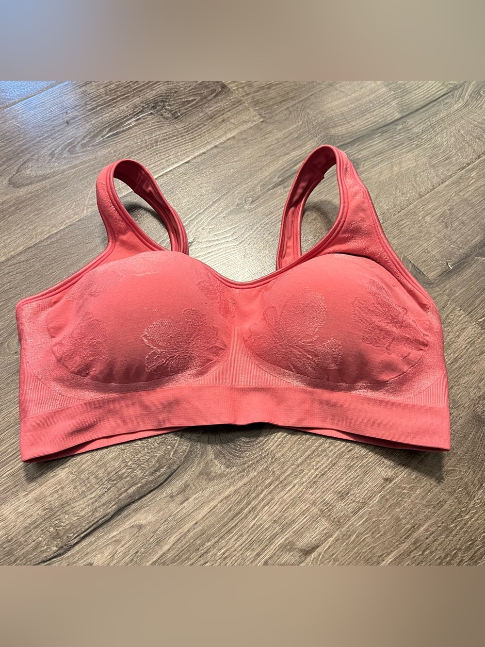Bali Comfort Revolution ComfortFlex Wireless Bra Size XL Pink Floral